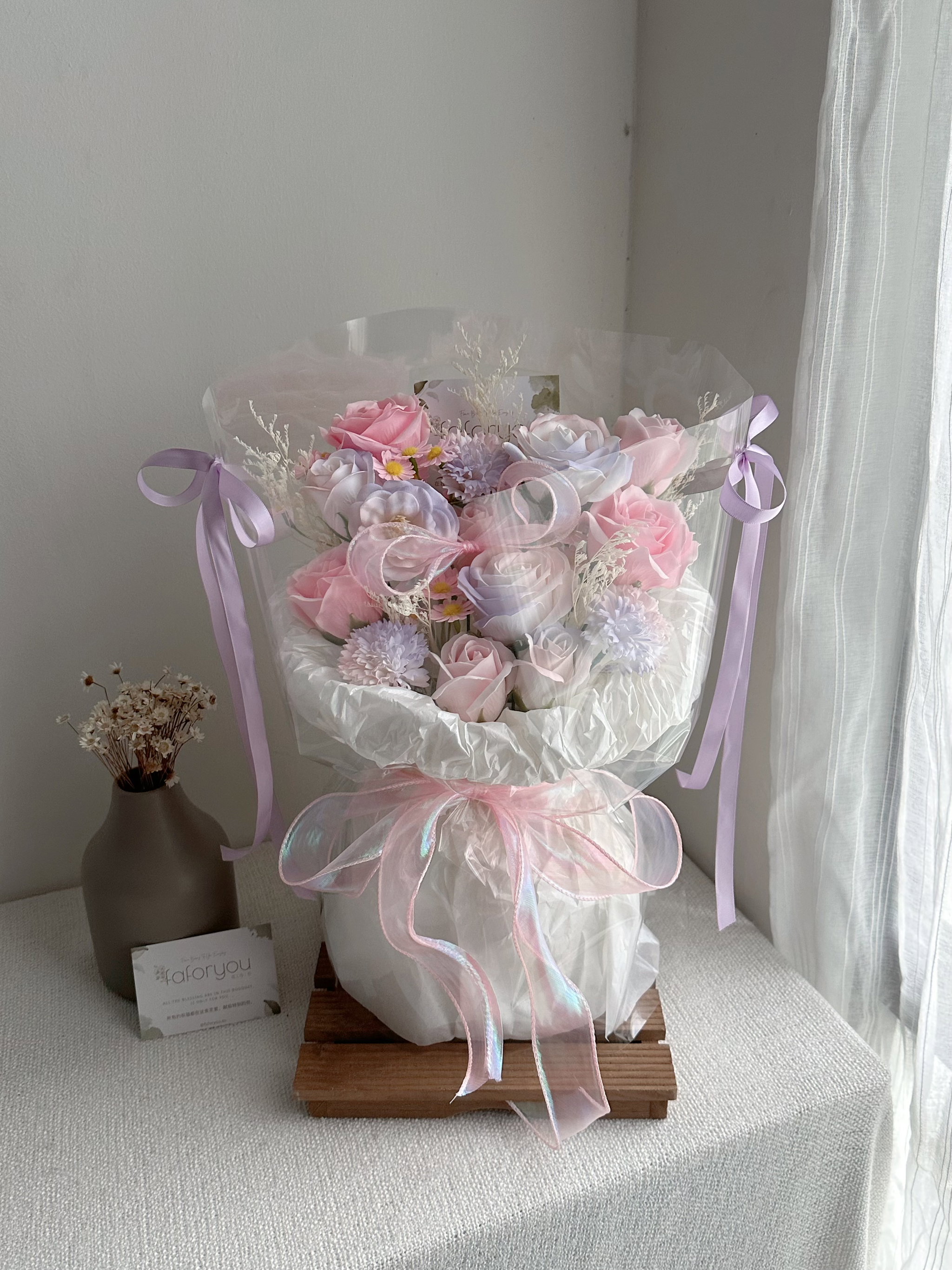 Money Soap Flower Bouquet 拉钱混搭香皂花束 _1