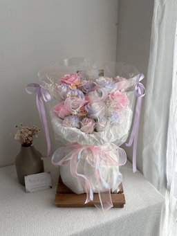 Money Soap Flower Bouquet 拉钱混搭香皂花束 