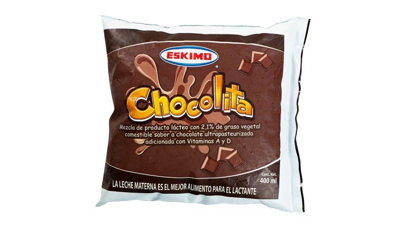 Leche Con Chocolate Eskimo Ultrapasteurizada Bolsa -400ml