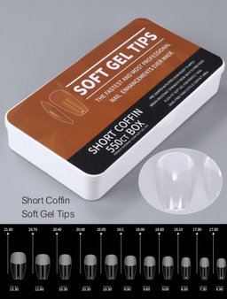 Soft gel tips 550 pcs