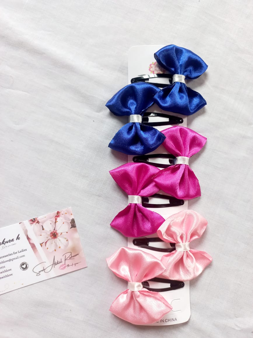 ✨ Satin Simple Tic Tac Bows _9