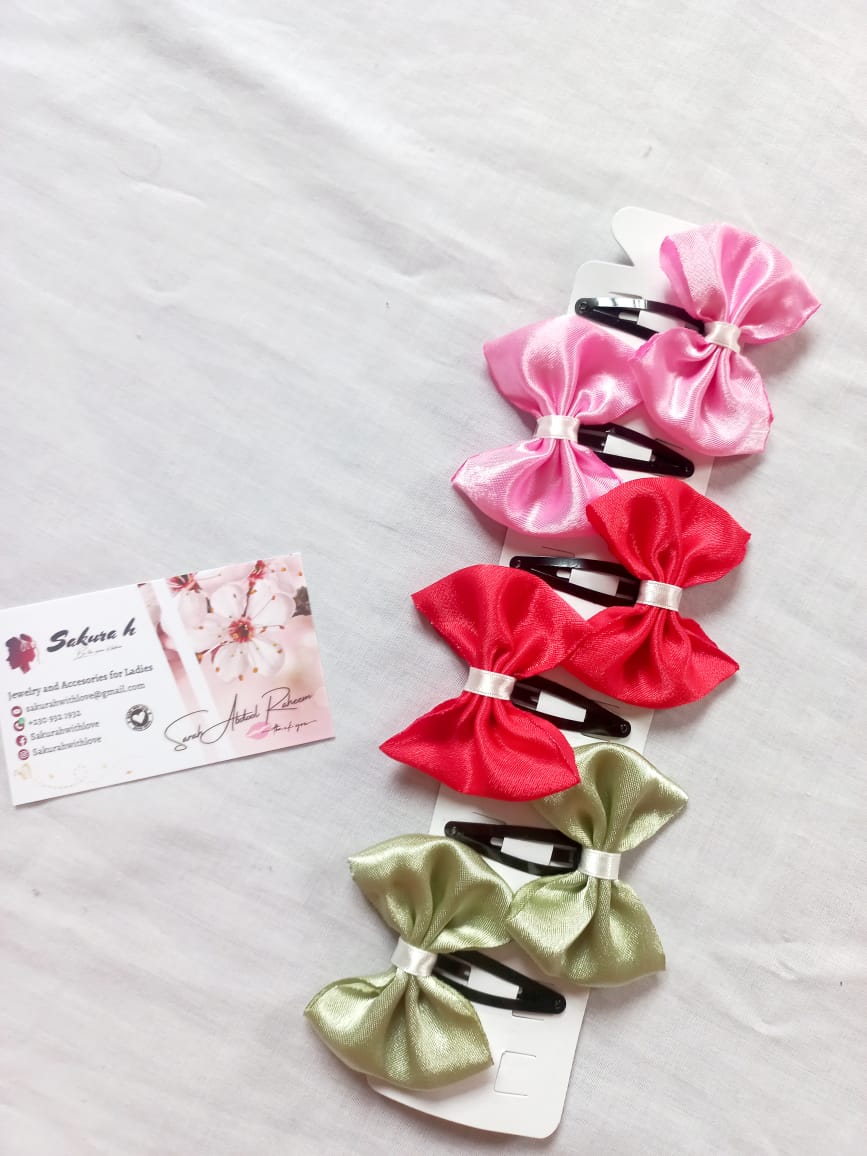 ✨ Satin Simple Tic Tac Bows _8