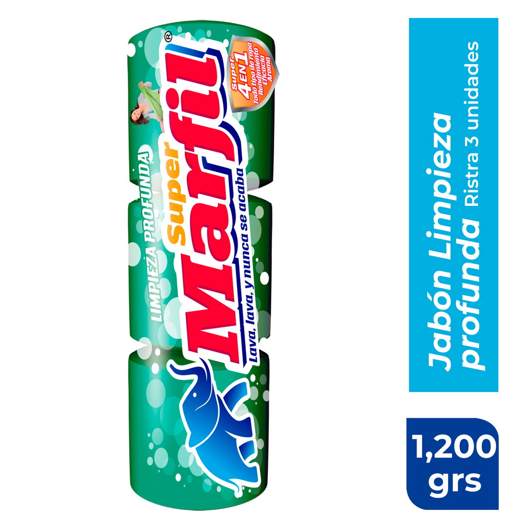 Jabón Marfil Verde 1200gr / 3 unidades
