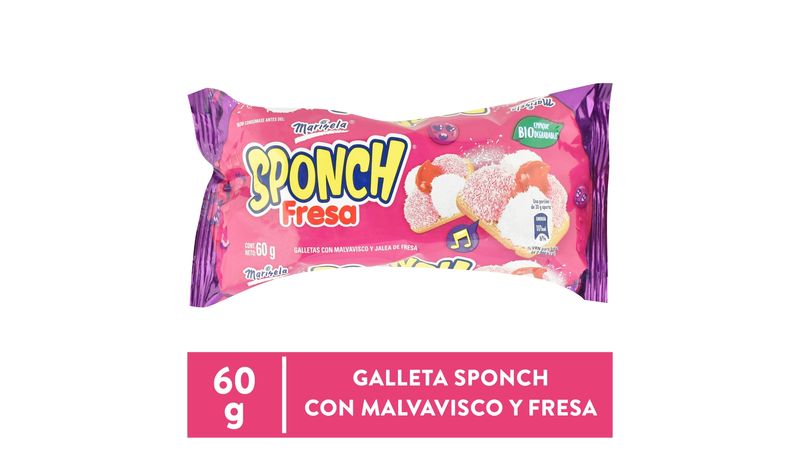 )Galleta Marinela Sponch Fresa - 60 g