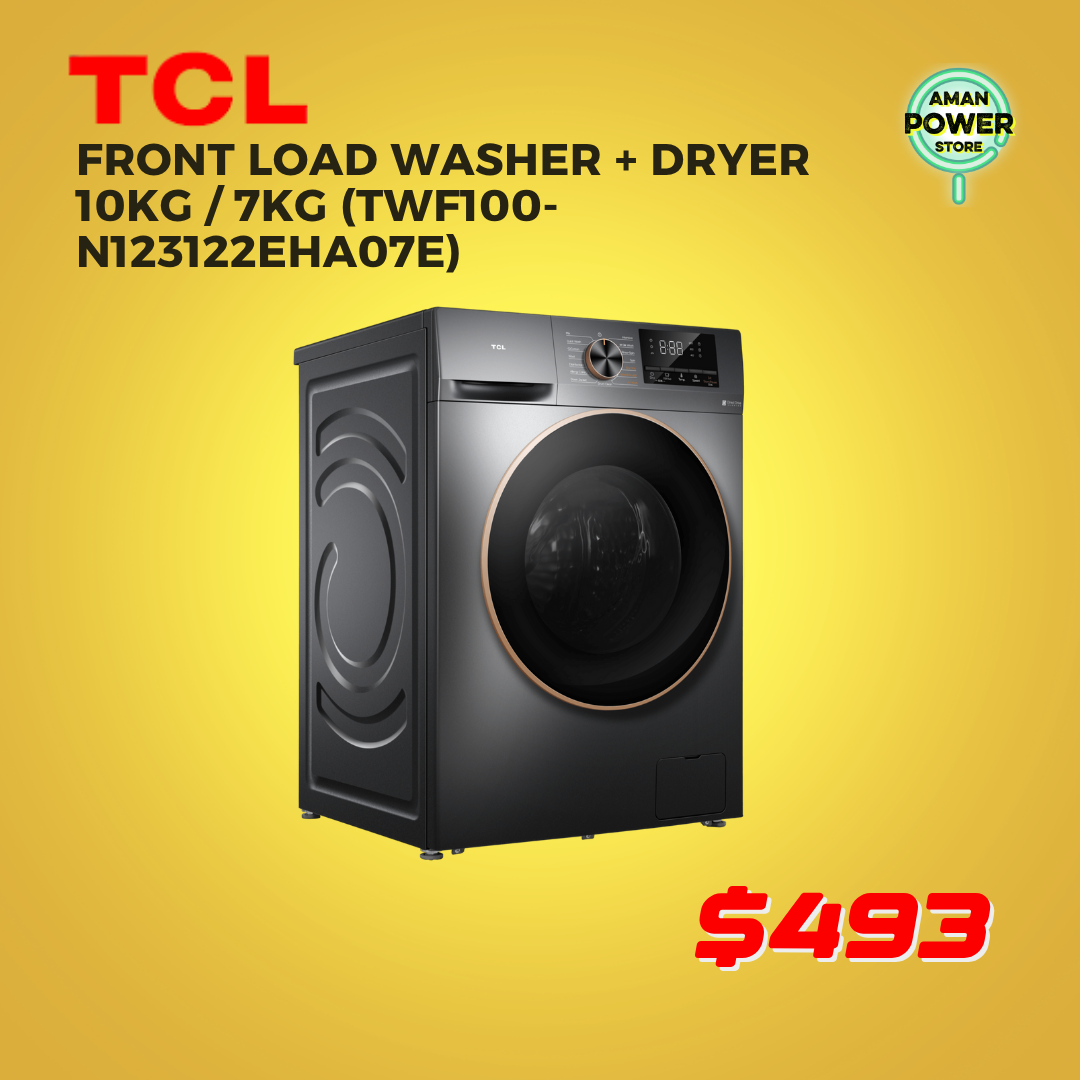 TCL FRONT LOAD WASHER + DRYER 10KG / 7KG (TWF100-N123122EHA07E)_0