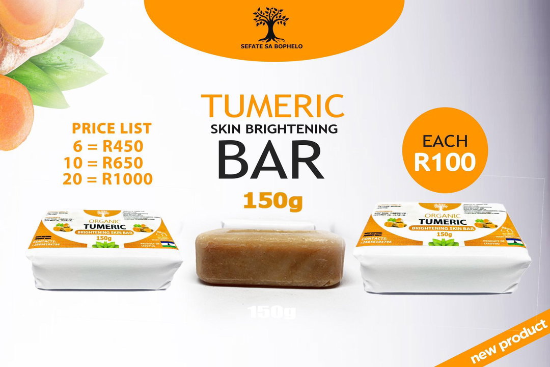 Turmeric Soap by Sefate sa Bophelo (Maseru cosmetics)