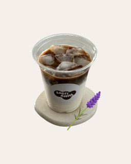 iced honey lavender latte