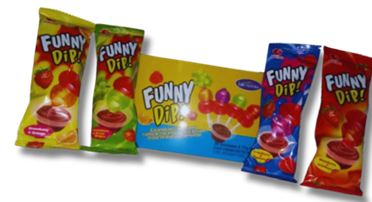 Caramelo duro FUNNY DIP! 17G*24PCS*12DISPLAY