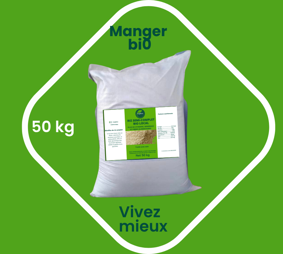 Riz Semi-complet bio 50 kg Tropikca_0