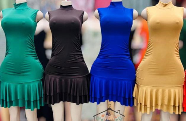 Poloneck Dresses - In Assorted Colours (trinafashion.com)_1