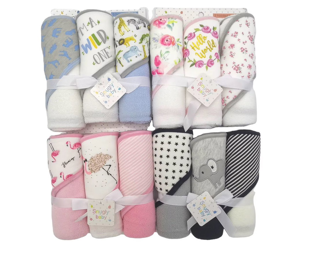 Lot de 3 Serviettes à Capuche pour Bébé – Snugly Baby_article_N°:AHB_0005