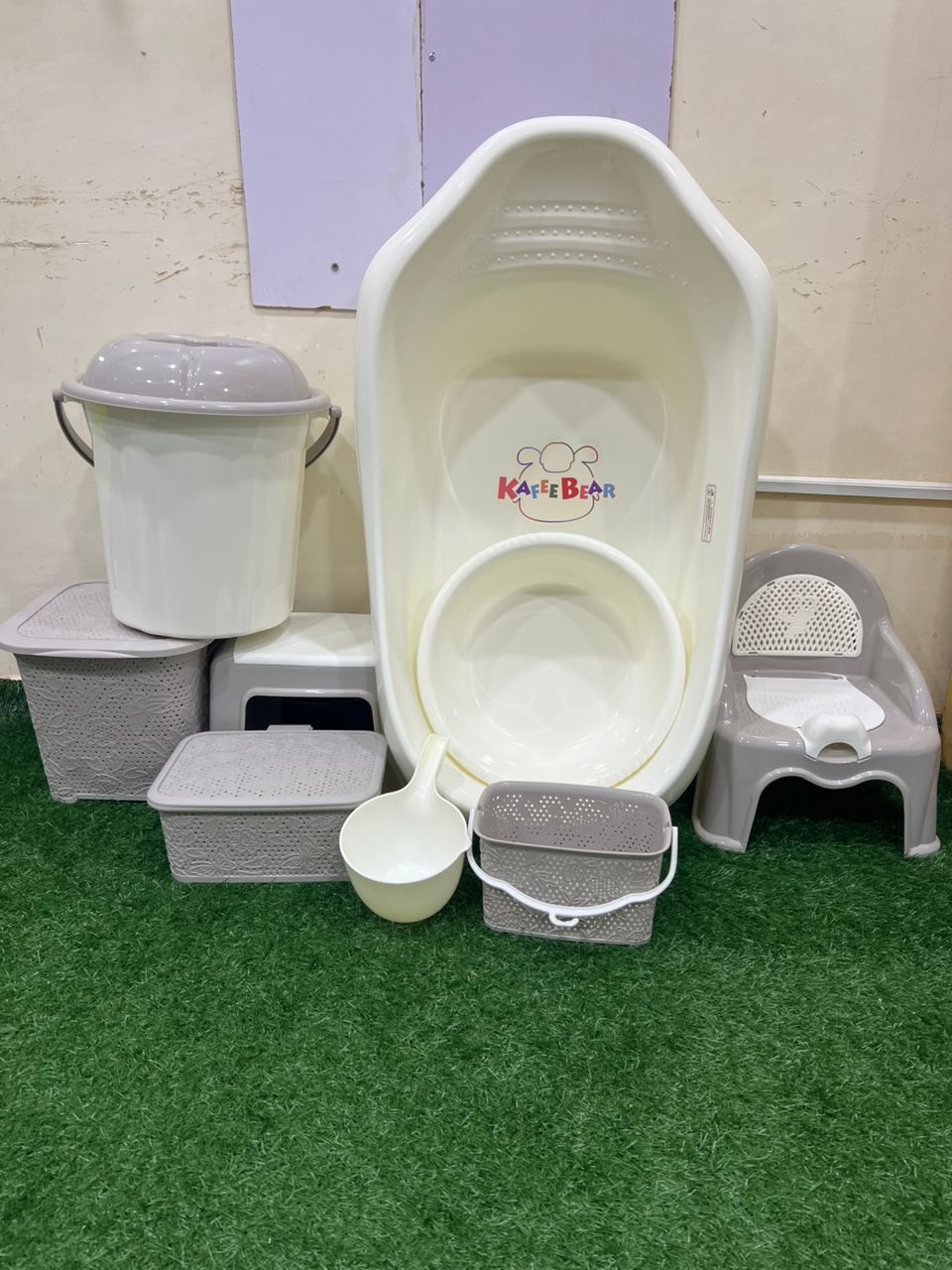 Kit de Bain Complet Bébé – Kafe Bear (9 pièces)_article_N°:AHB_0039_0