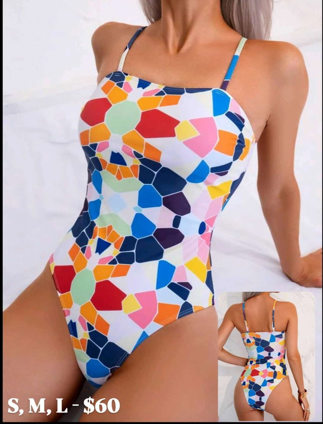 Geometric One Piece Swimsuit
