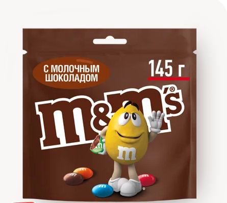 Шок/драже M&M's с шоколадом 145г_1
