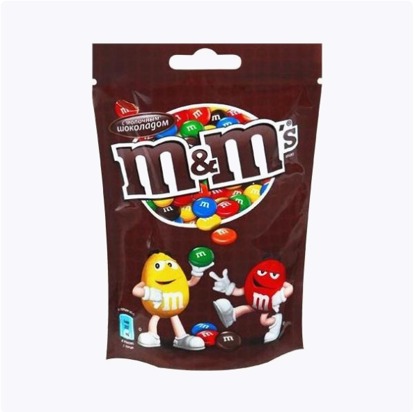 Шок/драже M&M's с шоколадом 80г_0