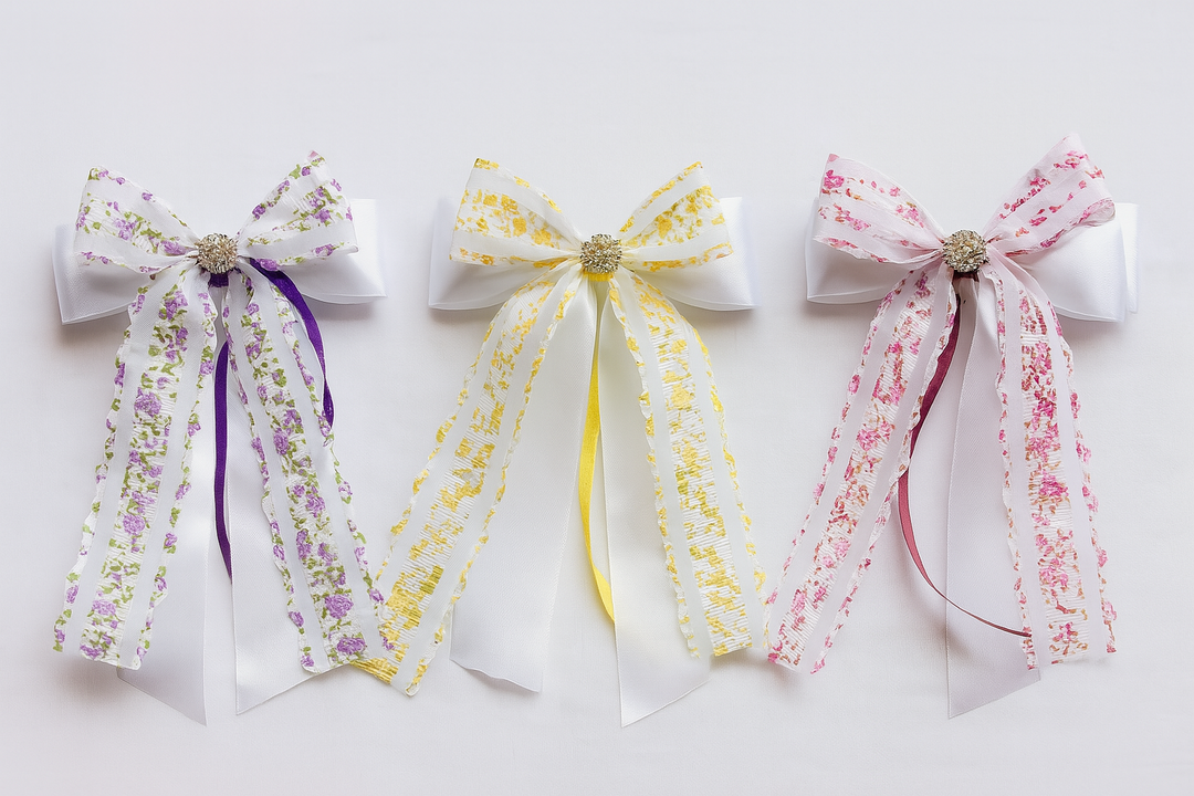 ๐ Lilly - Lace Floral Bow