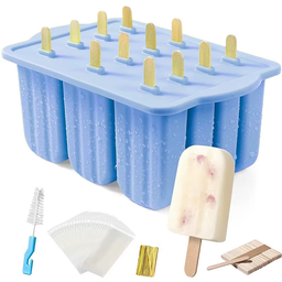Moule à glace 12 cavités +  50 bâtonnets