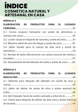 Manual Digital de Cosmetica Natural y Artesanal en Casa