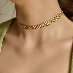 Collier chaîne cubaine pour hommes, collier chaîne cubaine en acier inoxydable de 7mm, chaîne cubaine de 50/55/60cm, collier Hip hop Rap