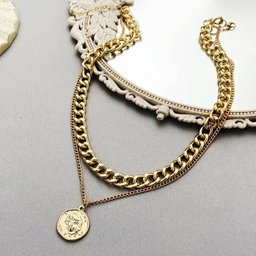 Collier chaîne cubaine pour hommes, collier chaîne cubaine en acier inoxydable de 7mm, chaîne cubaine de 50/55/60cm, collier Hip hop Rap