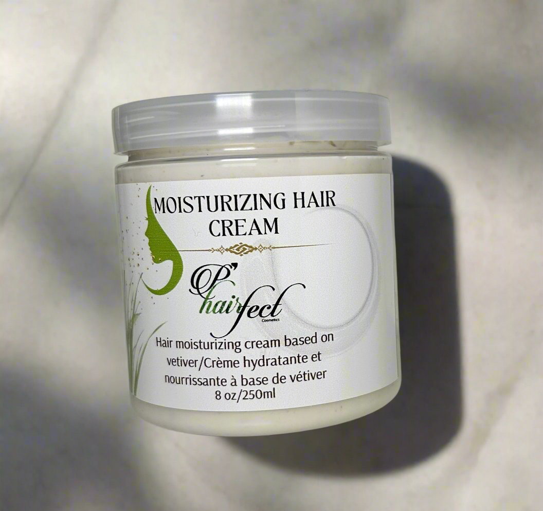 Creme capillaire hydratante a base d’huile de vetiver 