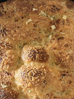 Garlic & Parmesan Sourdough Focaccia