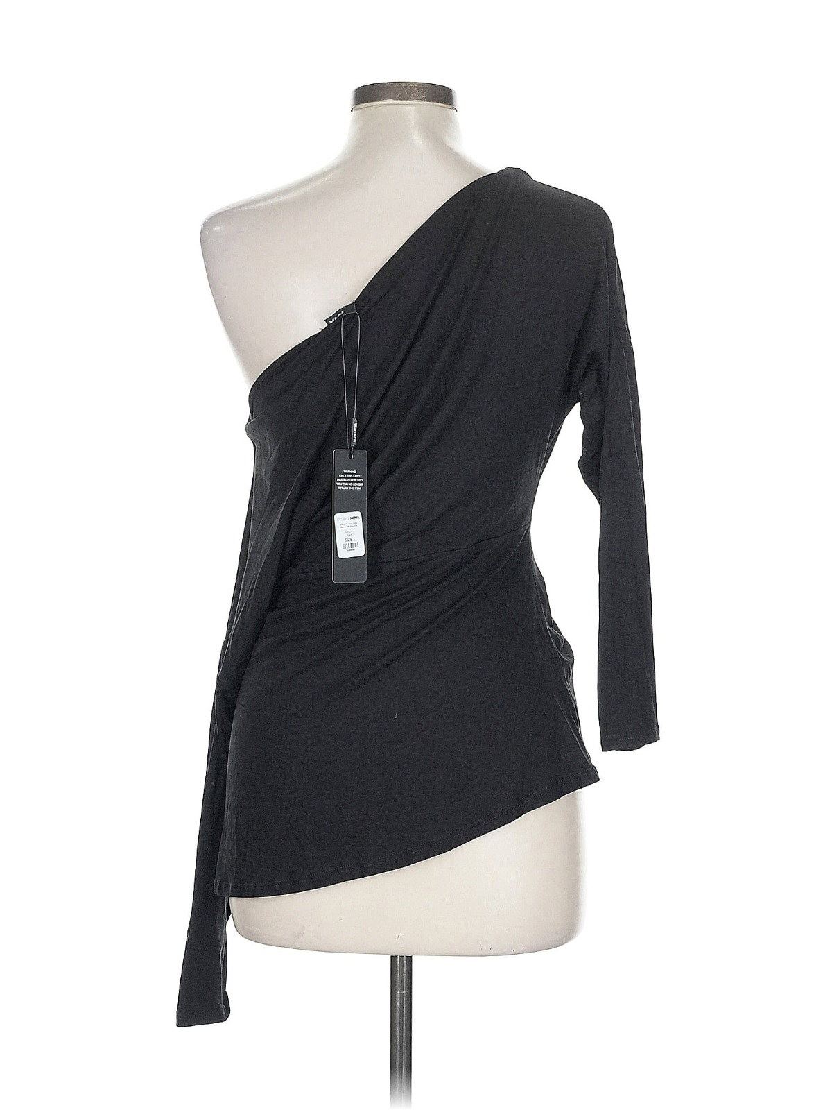 Blusa Negra Asimétrica - Talla L_1