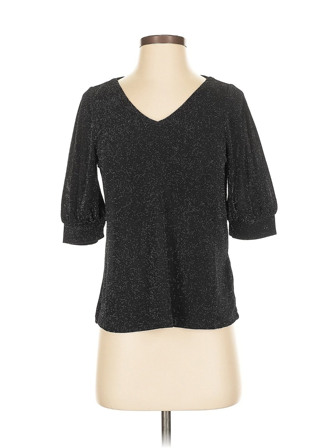 Blusa Negra con Brillos (Talla XS)