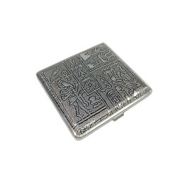 Ophone Kotak Rokok Elegan Silver Bermotif