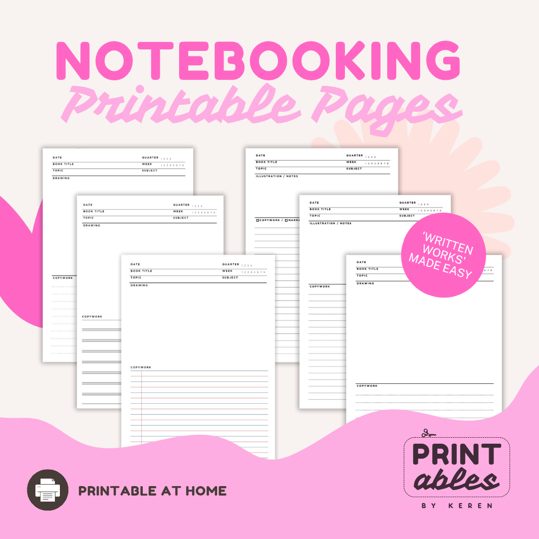Notebooking Printable Pages (A4) _0