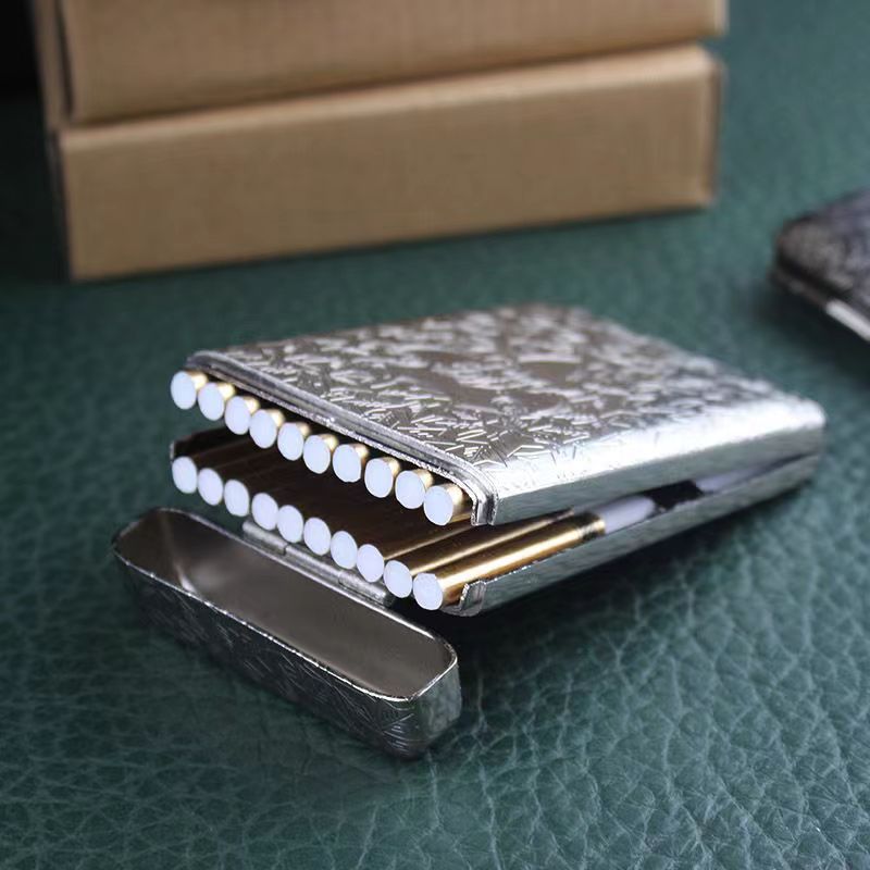 REXOW Kotak Elegan Vintage Box Case Slim Silver - Kotak Thomas Shelby Peaky Blinders_2