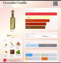DECEMBER VANILLA - PARIS CORNER - 85ML