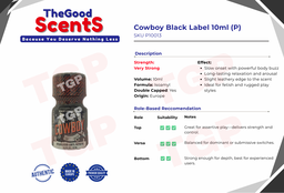 Cowboy Black Label 10ml  (P)