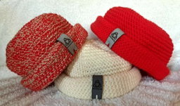 Red Crochet beanie by Phaks(Maseru clothing)