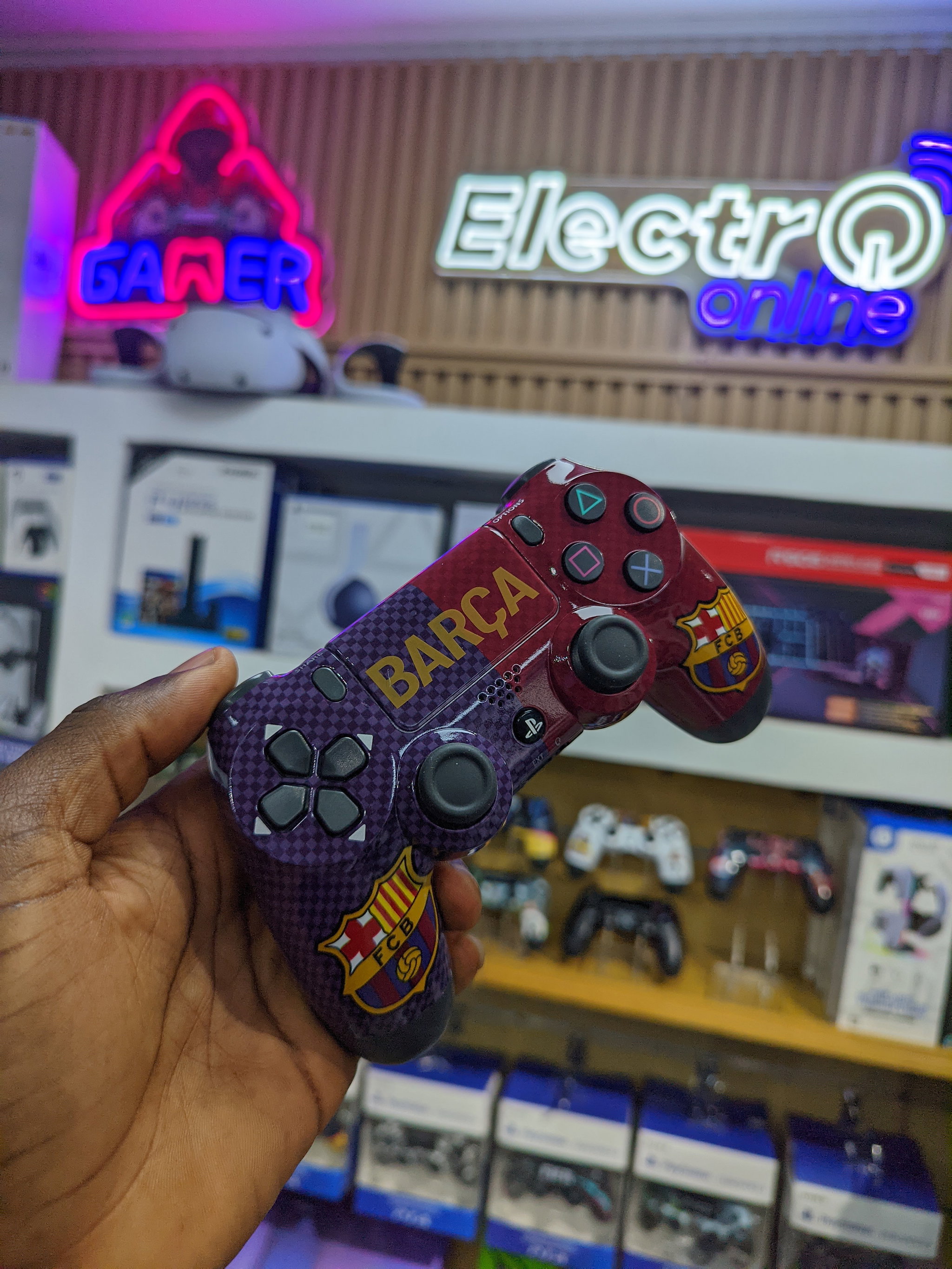 DualShock sem fio Personalizado Barcelona -  PS4 _0