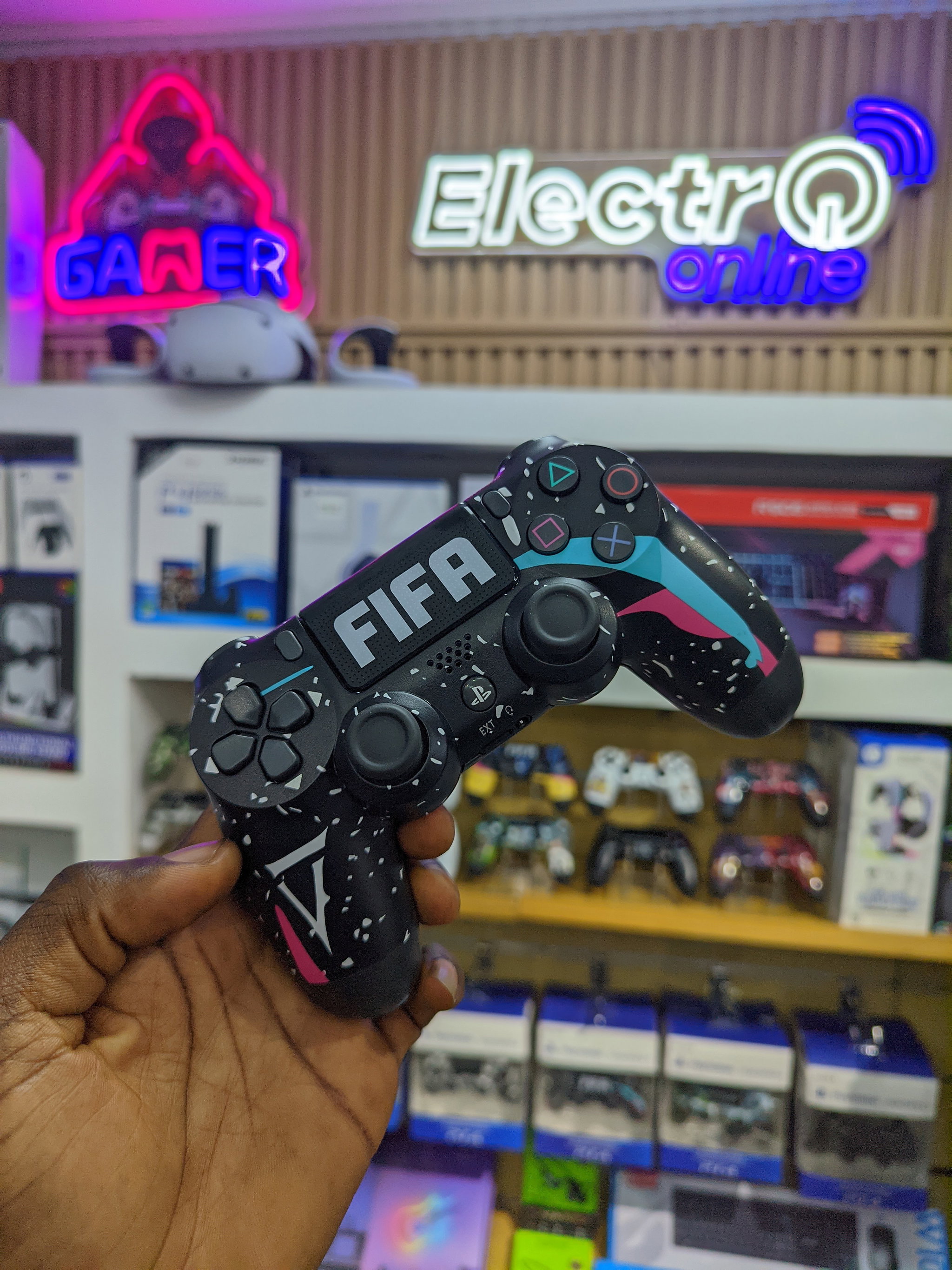 DualShock sem fio Personalizado FIFA -  PS4  _0