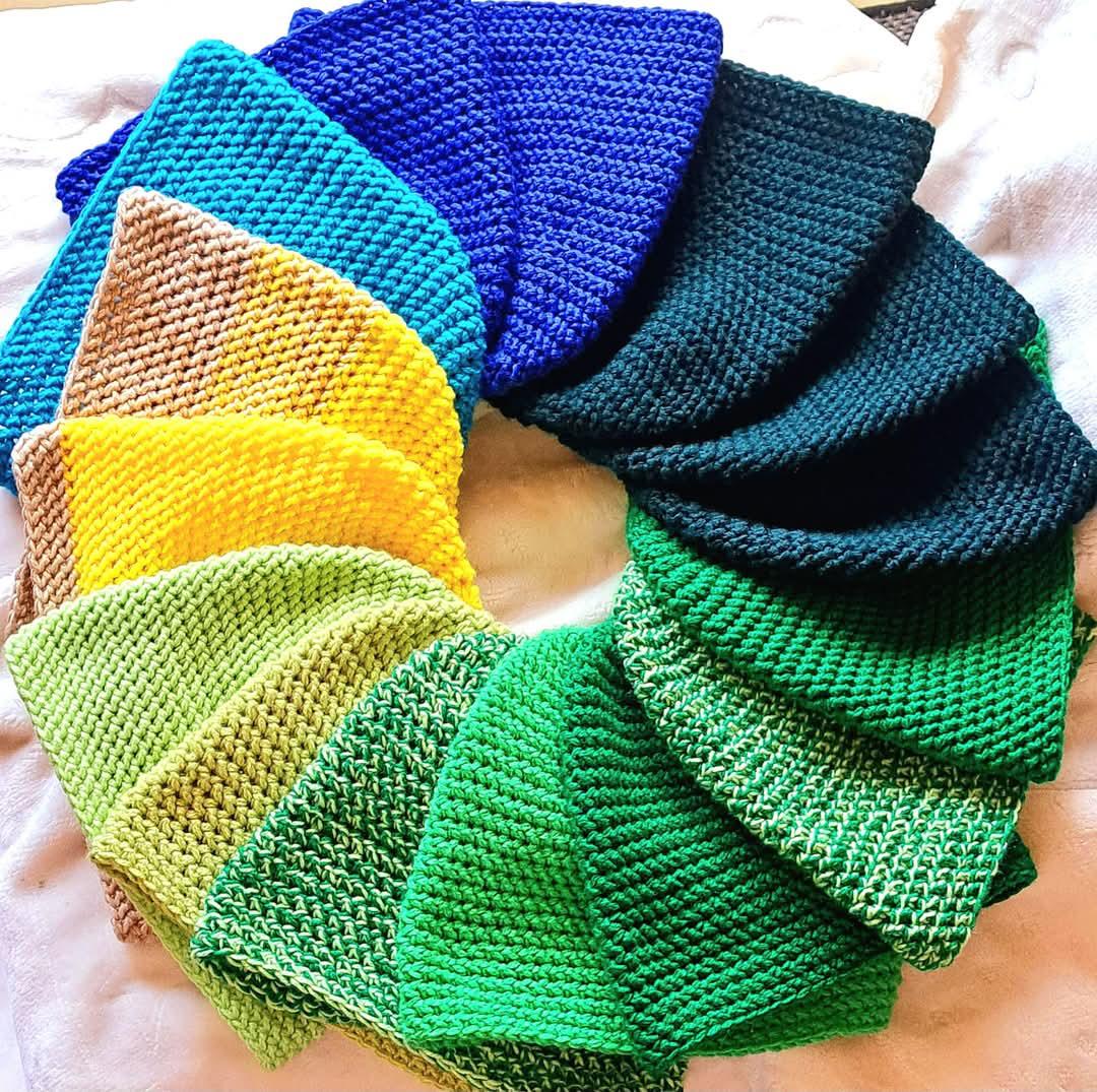 Blue crochet docker beanie By Phaks_2