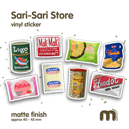 Sari-Sari Store Sticker Set | mae'd to print