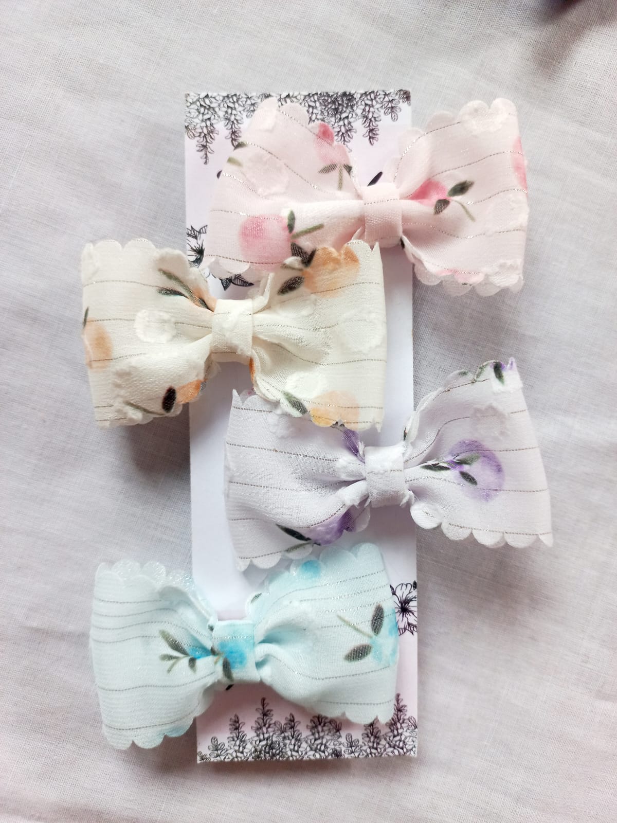 🌸 Pastel Floral Bow Clips_1