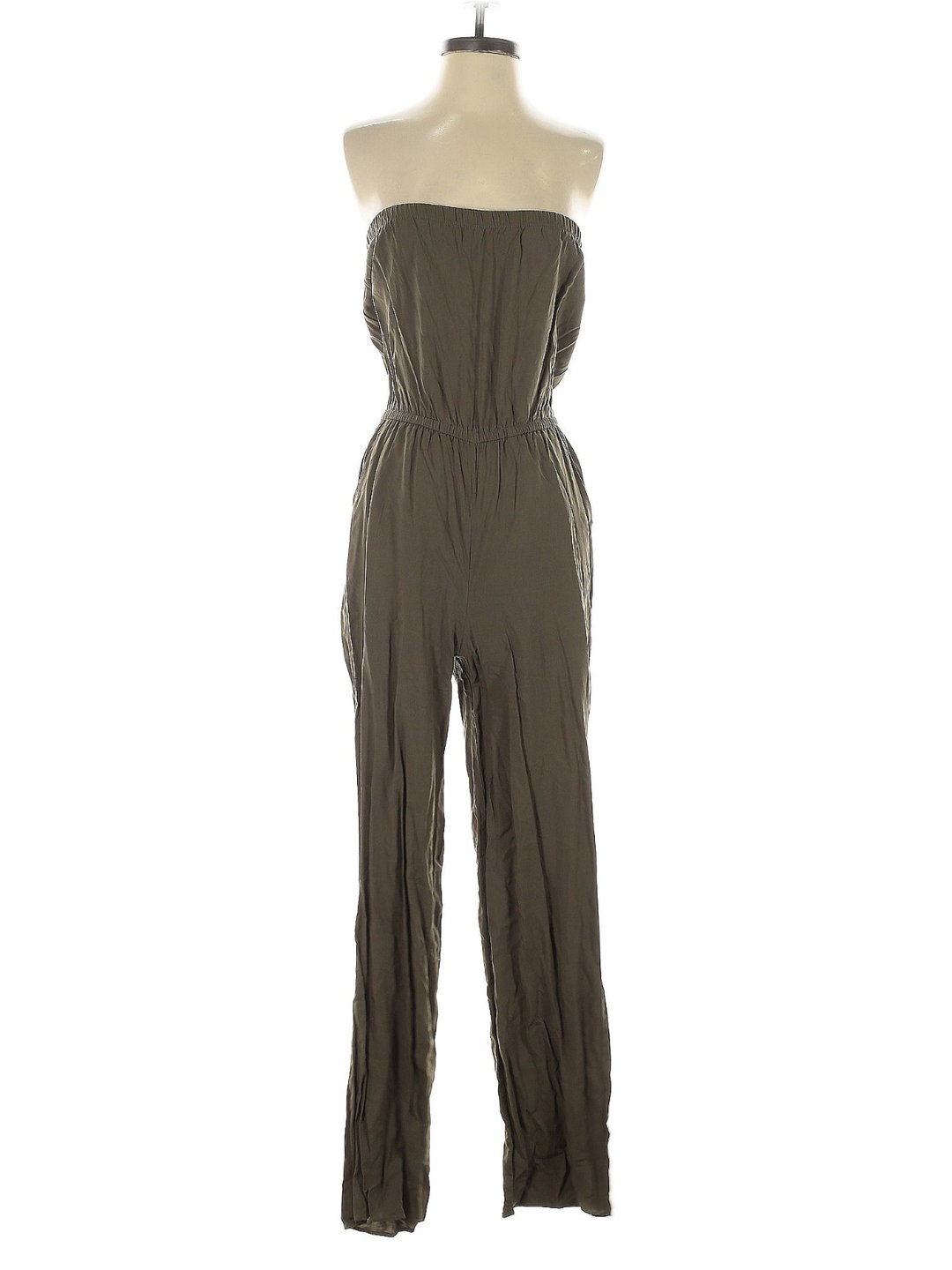 Enterizo Strapless Verde Oliva Forever 21 (Talla S)