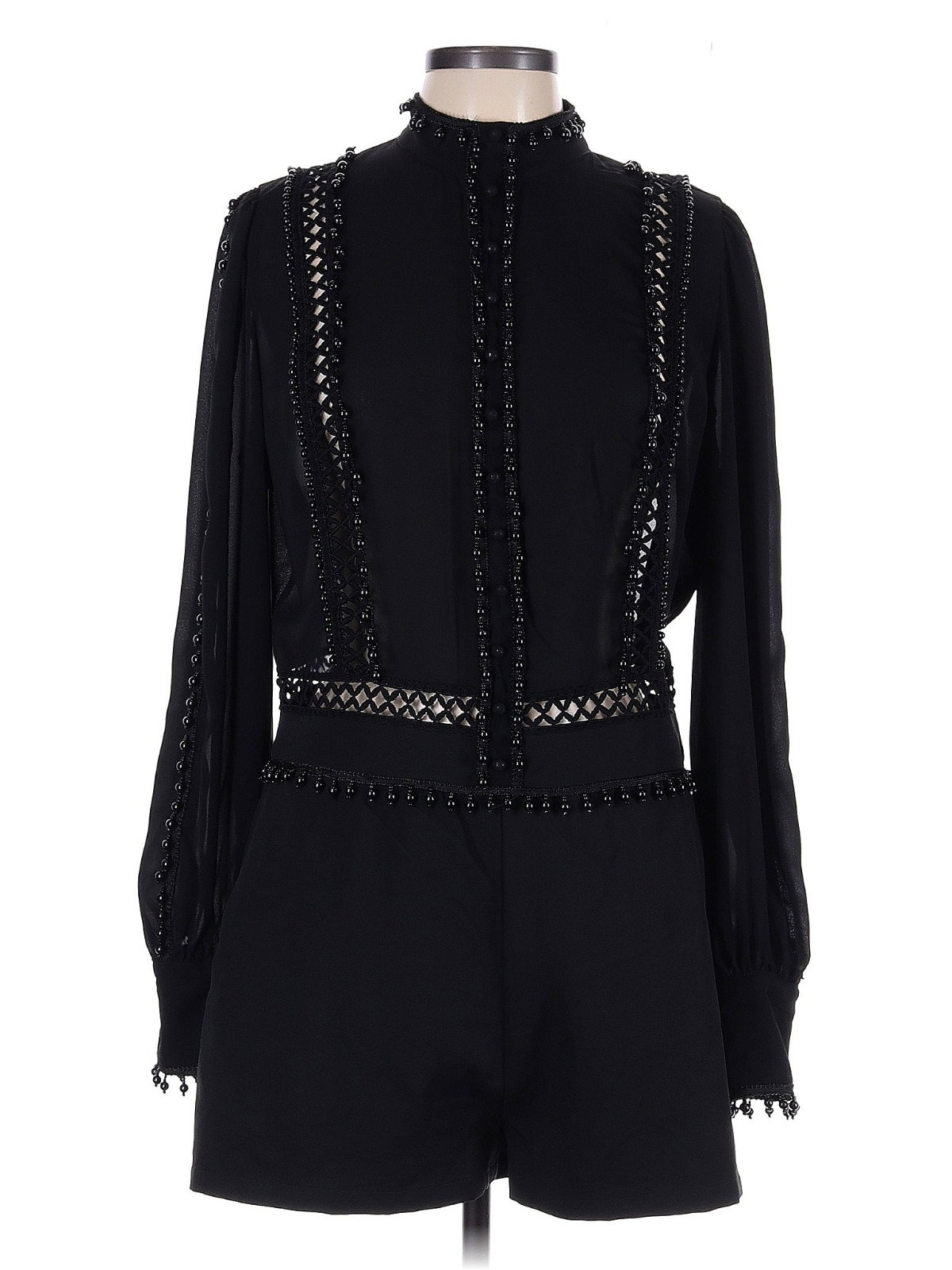 Enterizo corto con detalles Fashion Nova (Talla XL)_0