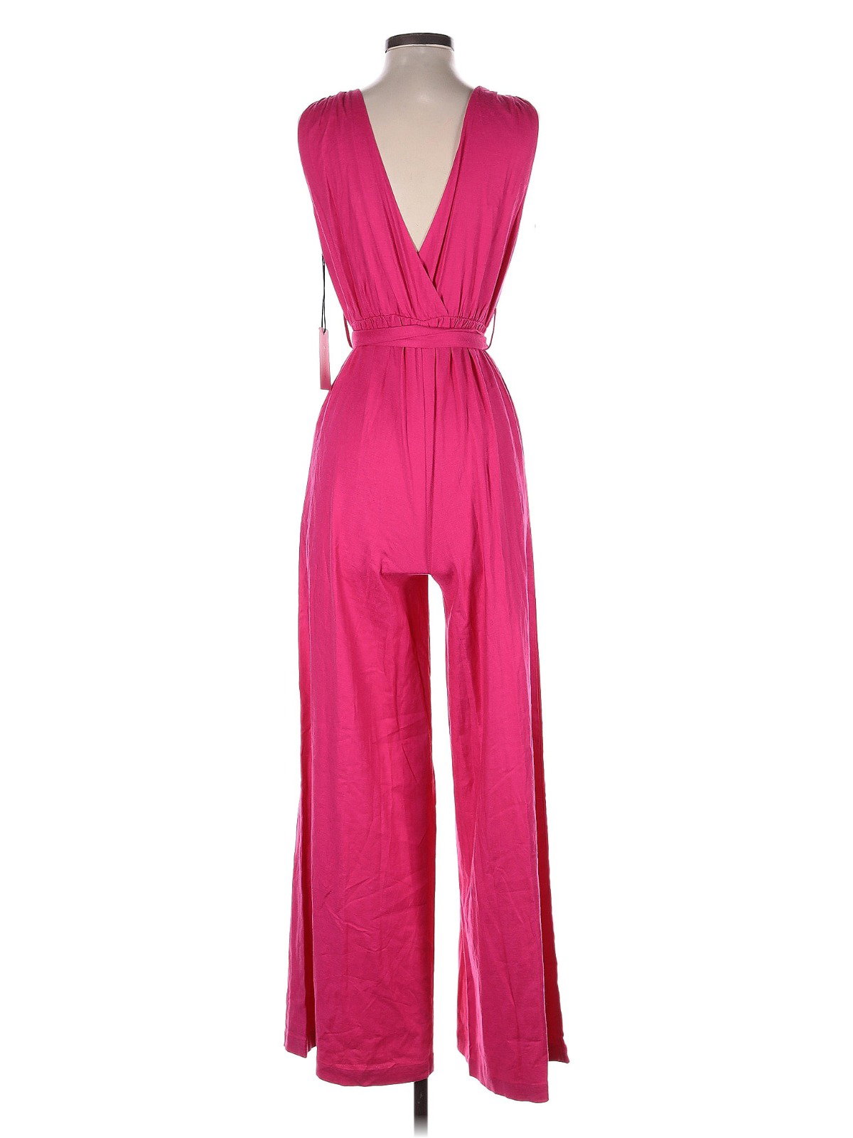Enterizo Fucsia con Lazo en Cintura (Talla XS)_1