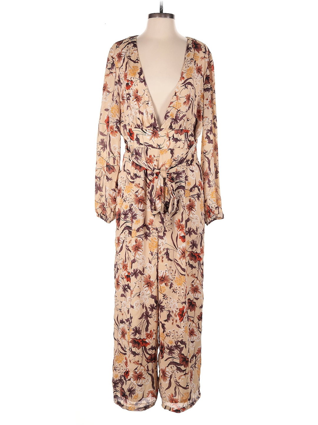 Enterizo Floral Escote Profundo Glamorous (Talla 10)