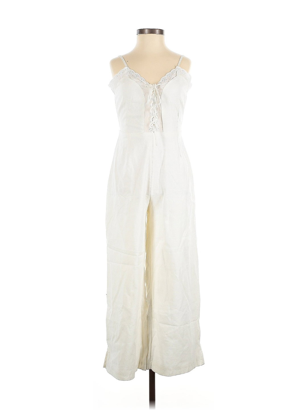 Enterizo blanco con encaje Showpo (Talla 2)