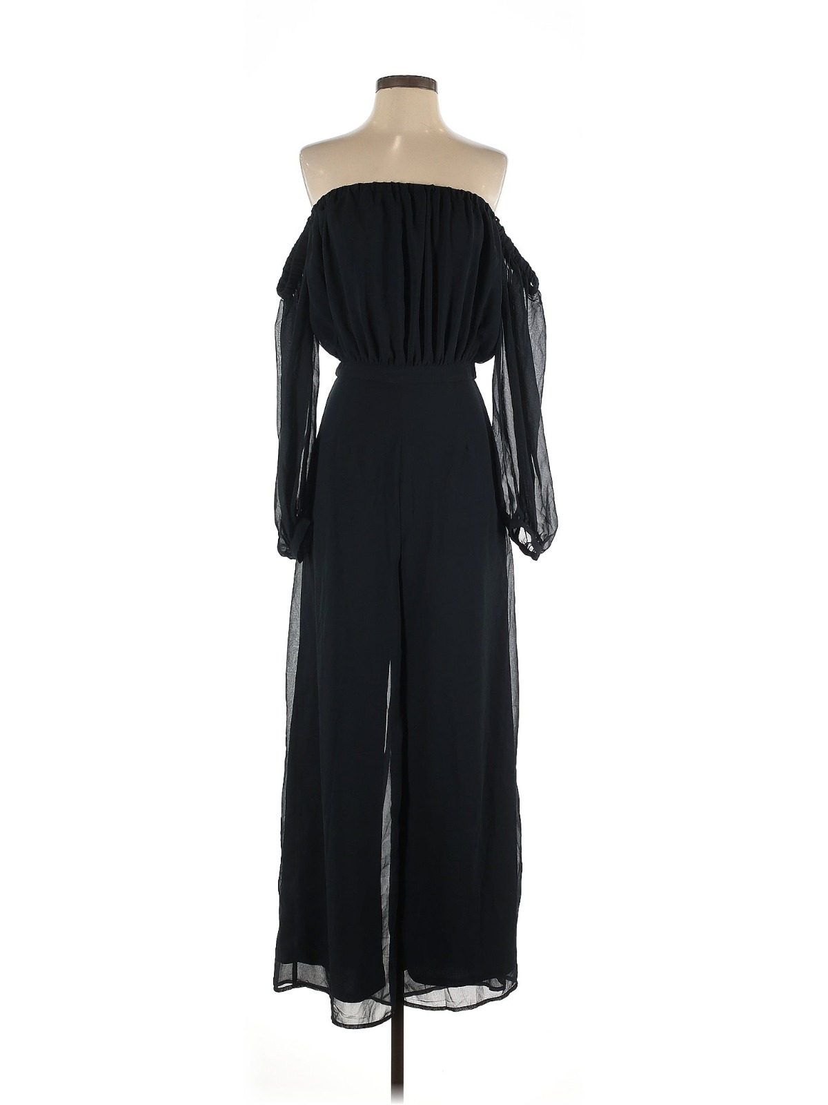 Enterizo Negro Off-Shoulder Forever 21 (Talla S)_0