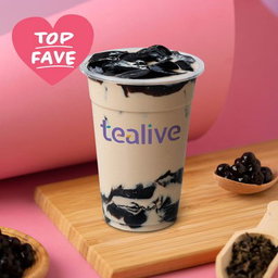  Roasted Milk Tea With Grass Jelly