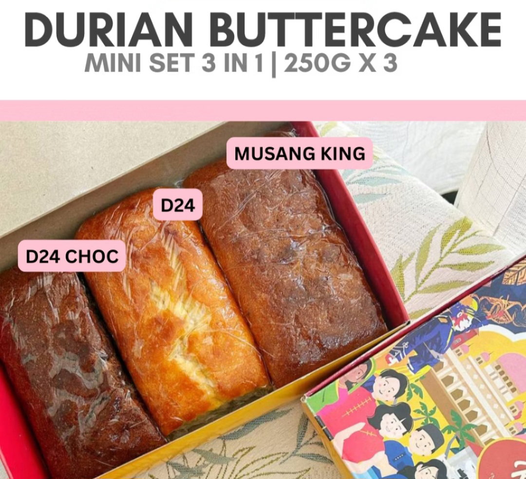 Durian Buttercake (Mini Set 250GM x3)_0