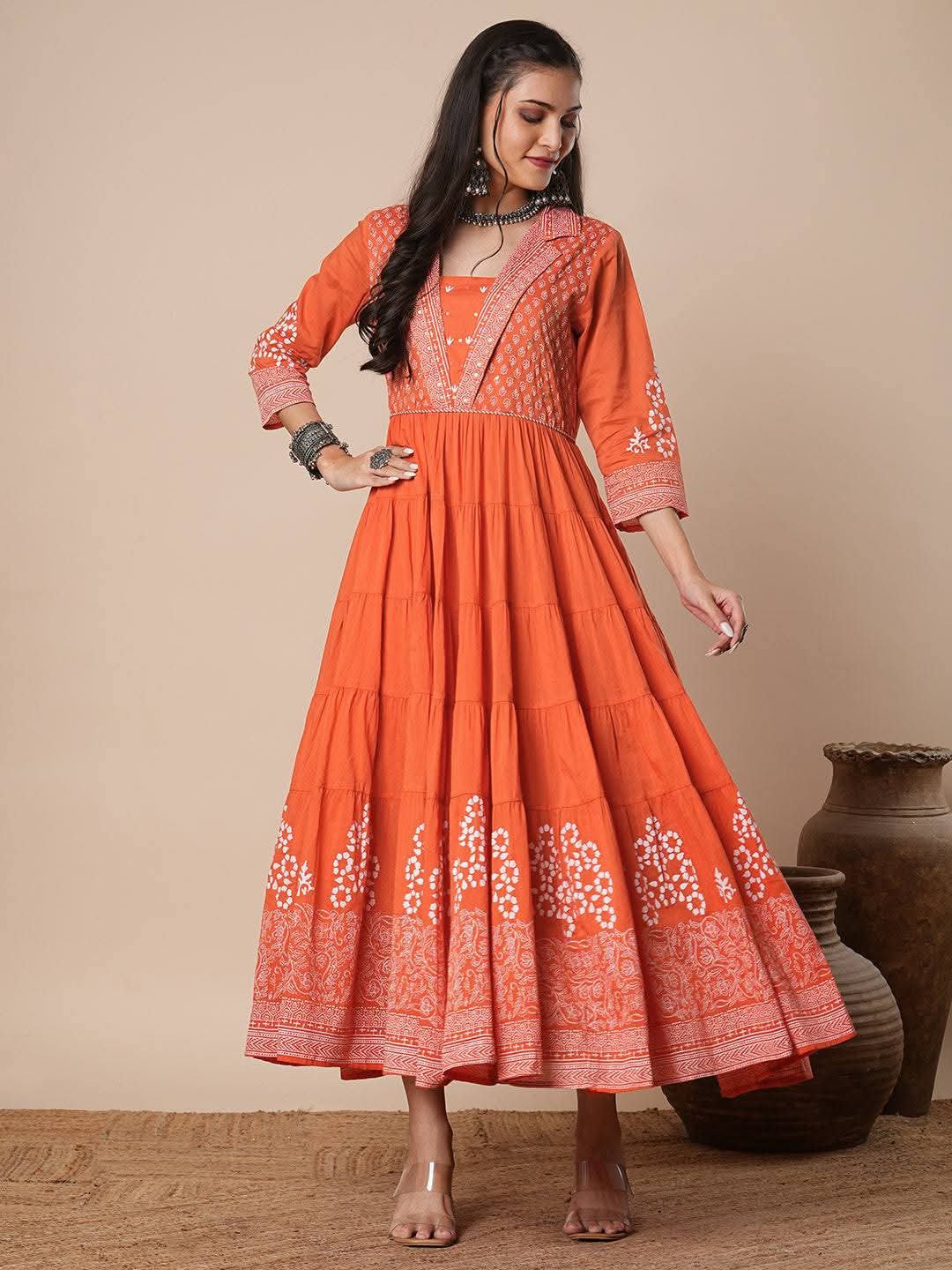Full Flare Cotton Dress – Elegant & Breezy One-Piece_3