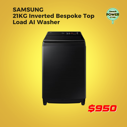 SAMSUNG 21KG INVERTED BESPOKE TOP LOAD AL WASHER