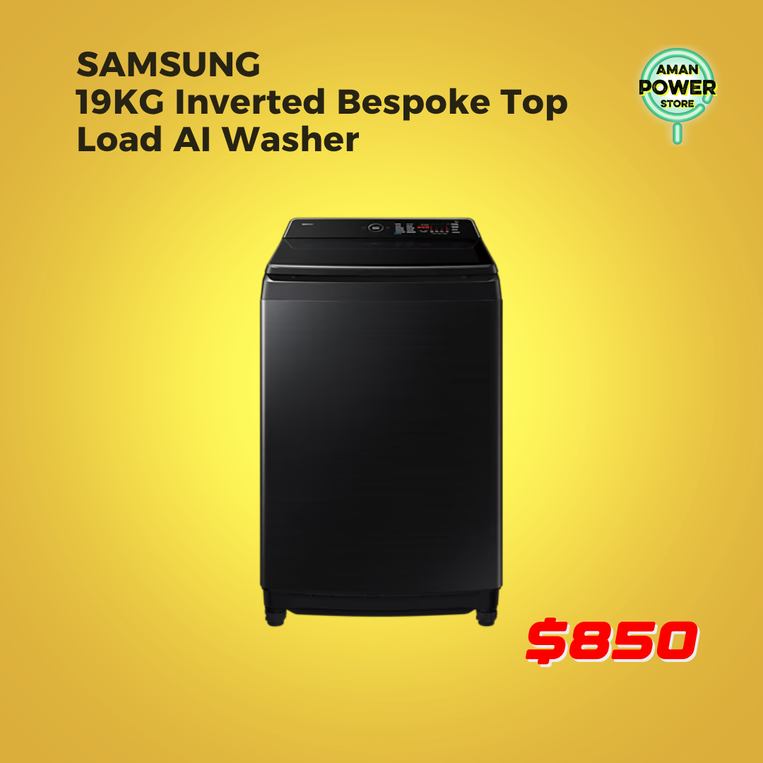 SAMSUNG 19KG INVERTED BESPOKE TOP LOAD AL WASHER
